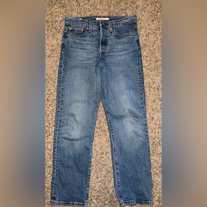 Levi’s wedgie high waisted straight leg jeans